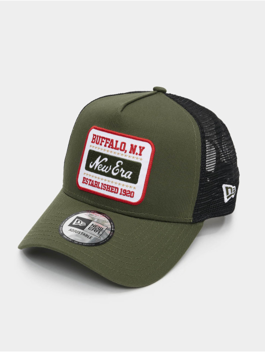 New Era Gorra Trucker State Patch A Frame oliva