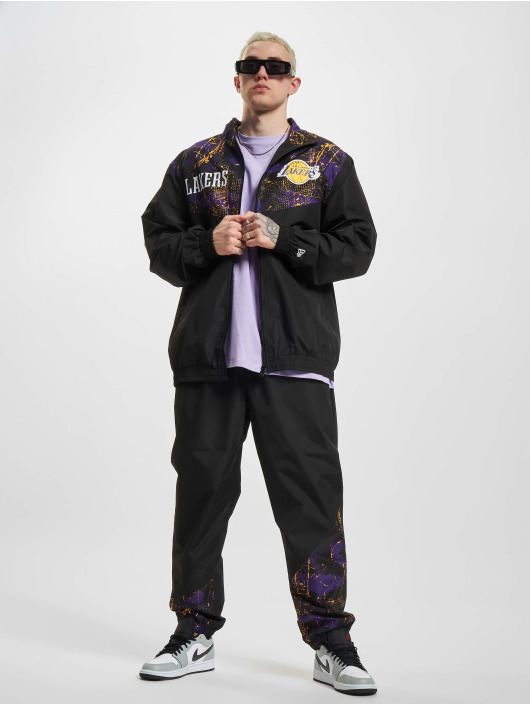 New Era Pantalón deportivo NBA Los Angeles Lakers Aop Panel negro