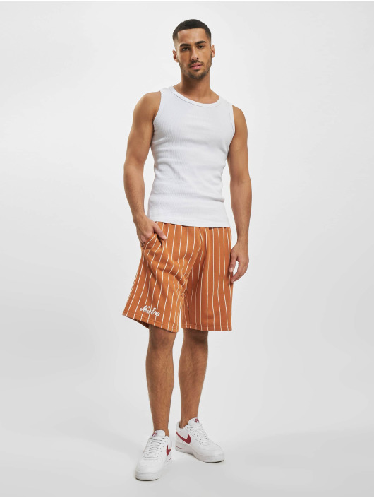New Era Shorts Pinstripe brun