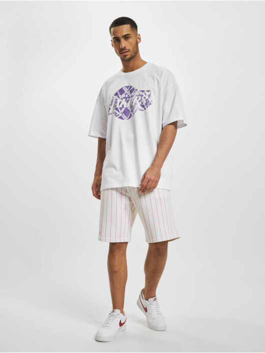 New Era Shorts Pinstripe weiß