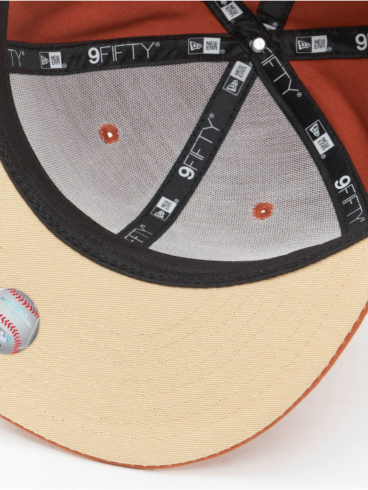 New Era Snapback Cap Mlb New York Yankees Side Patch 9fifty orange