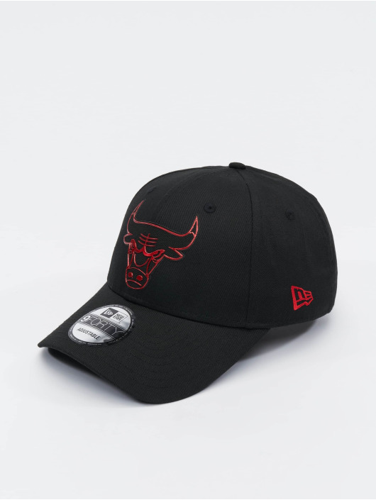 New Era Snapback Cap NBA Chicago Bulls Foil Logo 9Forty schwarz