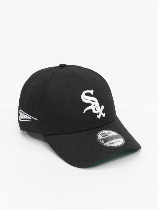 New Era snapback cap Mlb Chicago White Sox Team Side Patch 9forty zwart
