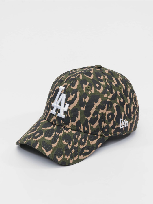 New Era Snapback Caps MLB Los Angeles Dodgers All Over Camo 9Forty oliwkowy