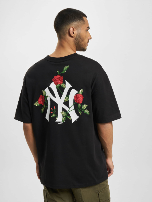 New Era T-paidat MLB Floral Graphic Oversized New York Yankees musta