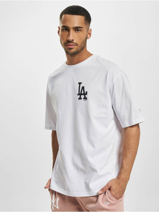 New Era T-paidat MLB Floral Graphic Oversized Los Angeles Dogders valkoinen