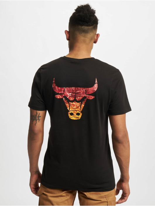 New Era T-Shirt NBA Chicago Bulls Back Body Water Print black