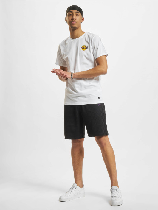 New Era T-Shirt NBA Los Angeles Lakers Sleeve Taping blanc