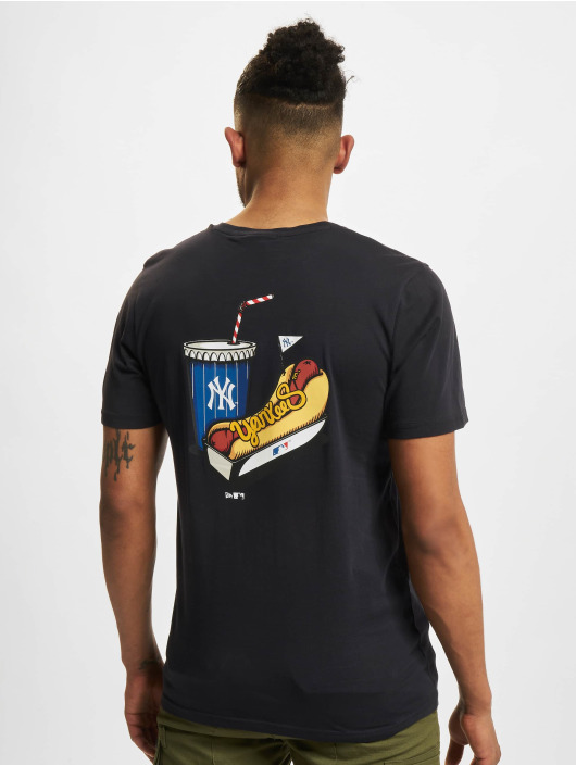 New Era T-Shirt MLB New York Yankees Stadium Food Graphic bleu