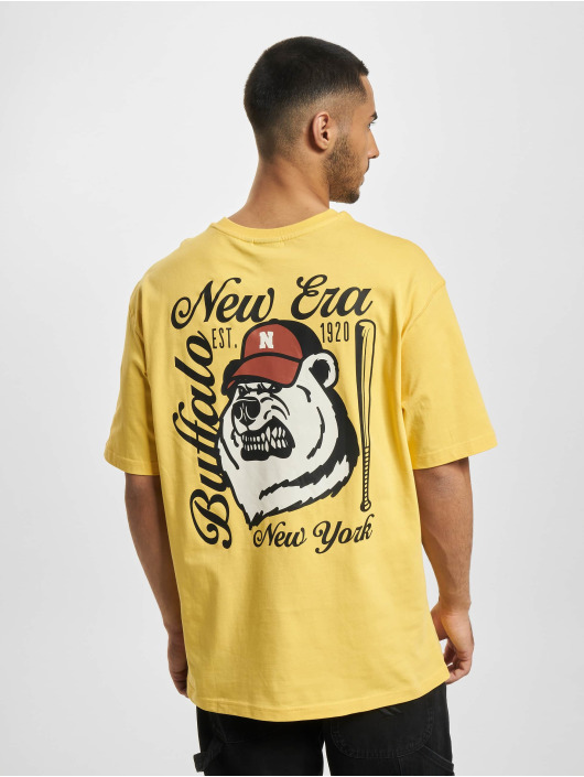 New Era T-shirt Heritage Graphic Oversized giallo