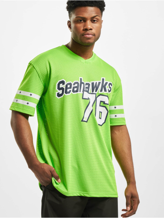 New Era T-Shirt NFL Seattle Seahawks Stripe Sleeve Oversized green