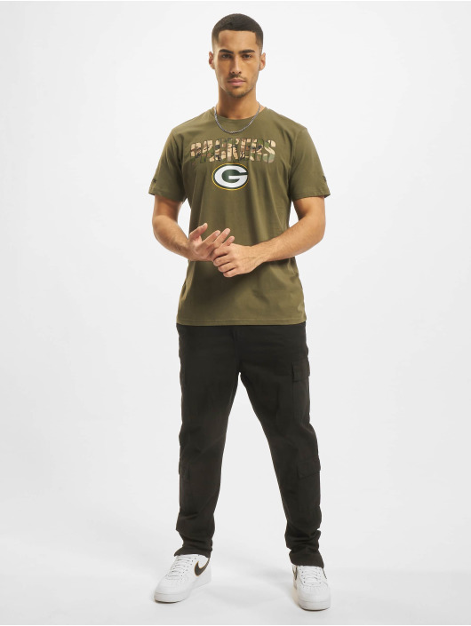 New Era T-Shirt NFL Green Bay Packers Camo Wordmark olive