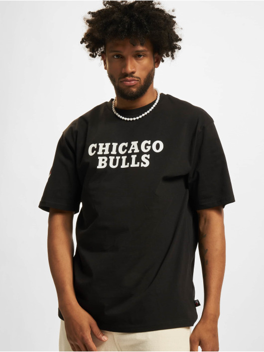 New Era T-Shirt NBA Chicago Bulls Washed Pack Wordmark OS schwarz