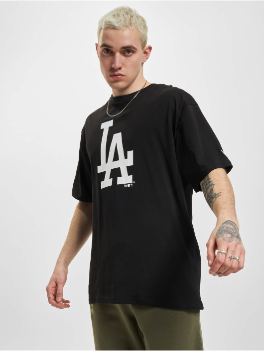 New Era t-shirt MBL Los Angeles Dodgers League Essentials Oversized zwart