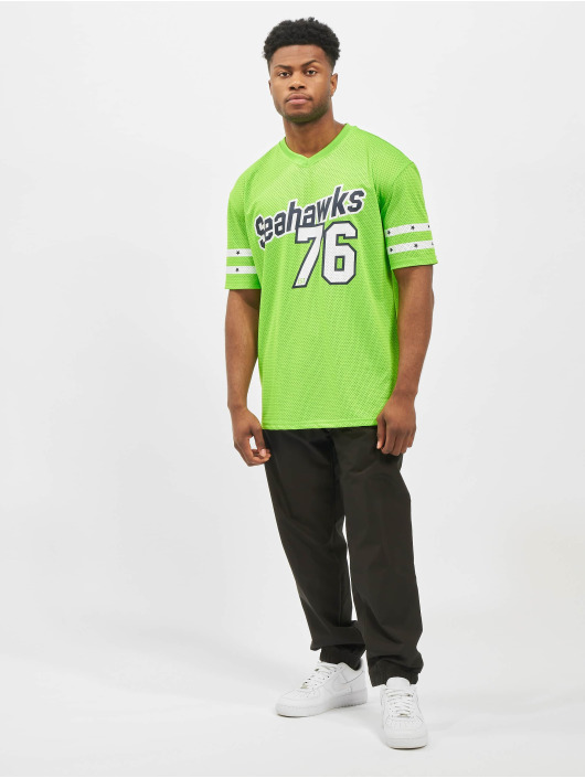 New Era T-skjorter NFL Seattle Seahawks Stripe Sleeve Oversized grøn