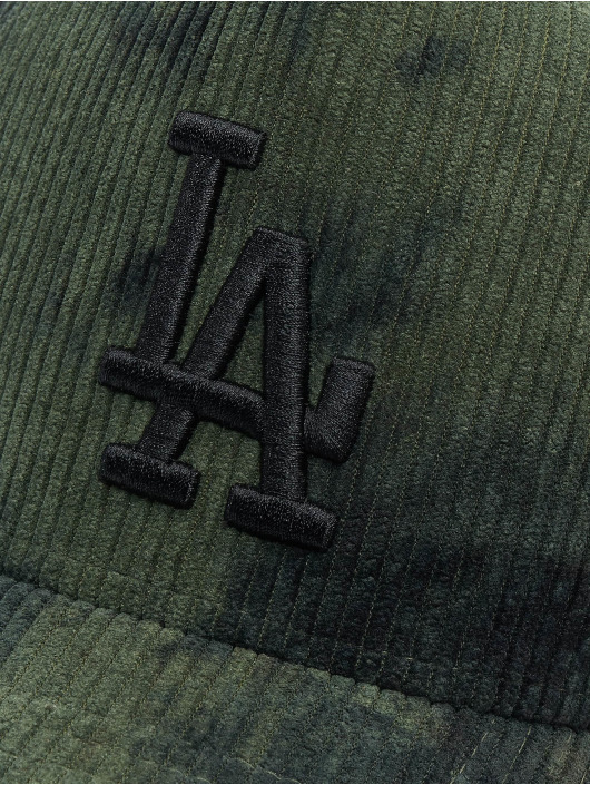 New Era trucker cap Los Angeles Dodgers Tie Dye Cord olijfgroen