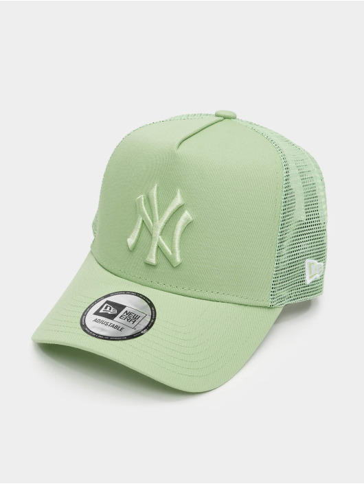 New Era Trucker Cap Tonal Mesh New York Yankees A Frame verde