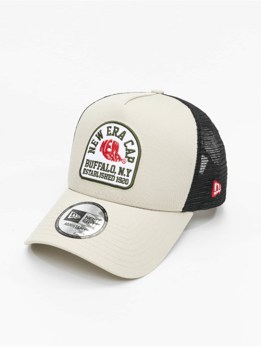 New Era Trucker Caps State Patch A Frame béžový