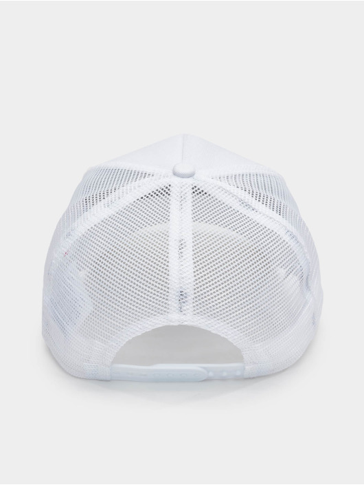 New Era Trucker Caps Oval Miami State Patch A Frame bílý