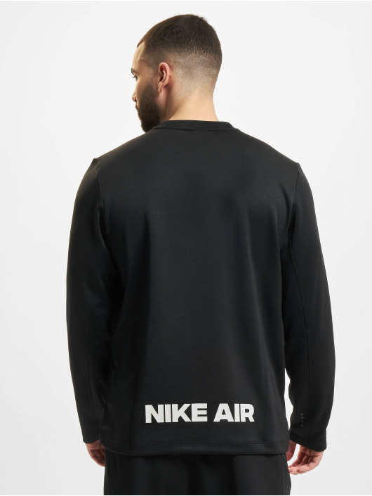 Nike Camiseta de manga larga Air Pk Crew negro