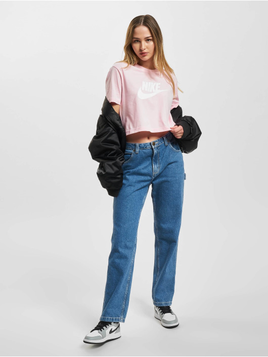 Nike Camiseta Essential Crop Icon Future fucsia