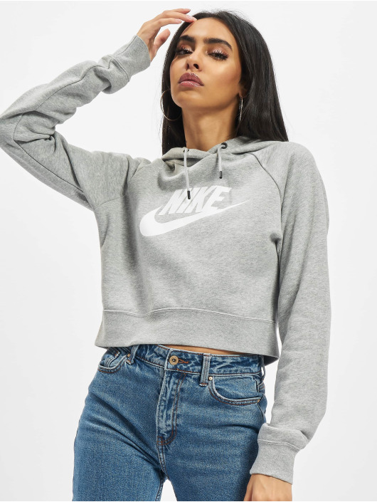 Nike Hoodie Essntl Crop grey