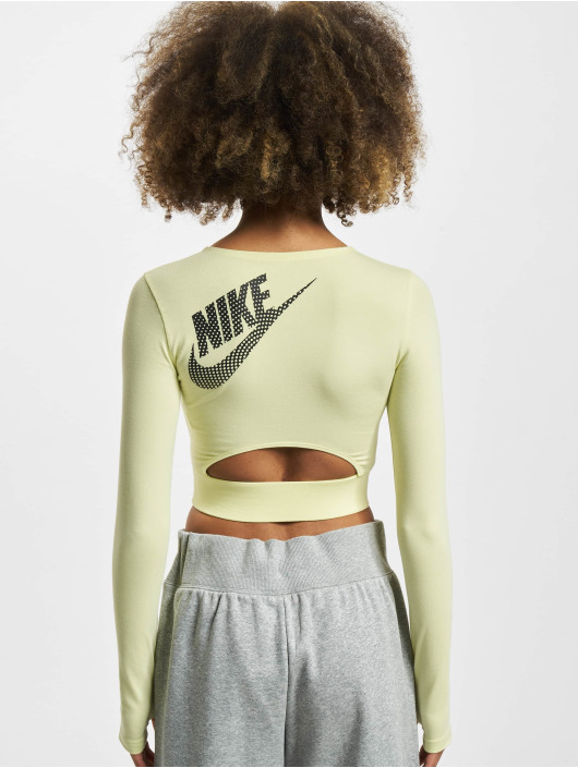 Nike Langærmede W Nsw Crop grøn