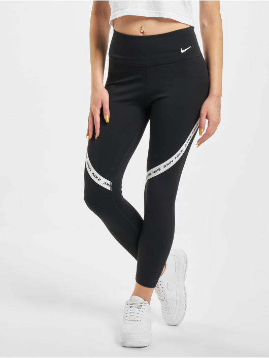 Nike Leggings/Treggings One Tight Crop czarny