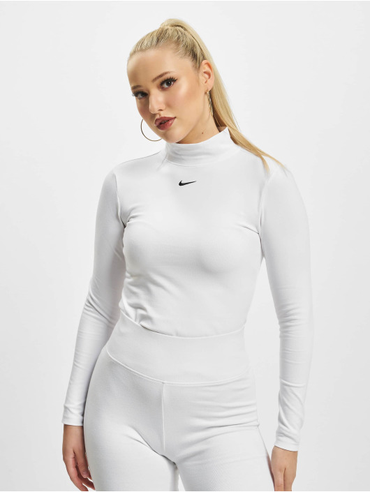 Nike Damen Longsleeve Essential Mock in weiß