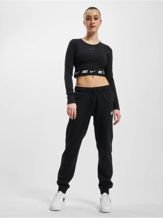 Nike Longsleeve W NSW Crop Tape zwart