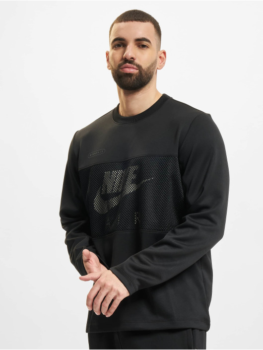 Nike Maglietta a manica lunga Air Pk Crew nero