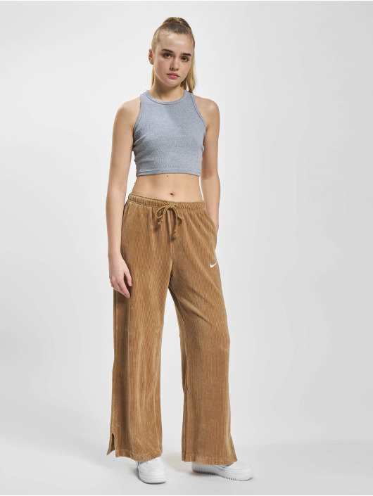 Nike Pantalon chino W Nsw Vlr Hr Wide beige