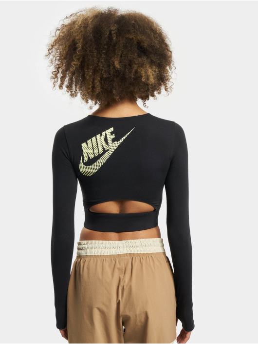 Nike Pitkähihaiset paidat W Nsw Crop musta
