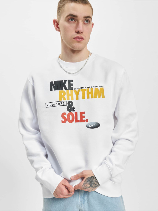 Nike Pullover NSW Fleece Crew Rhyth Grap white