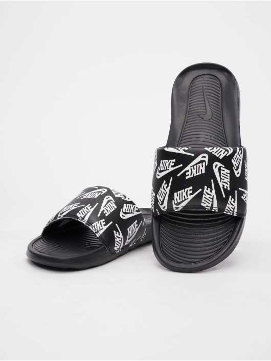 Nike Slipper/Sandaal Victori One Print zwart