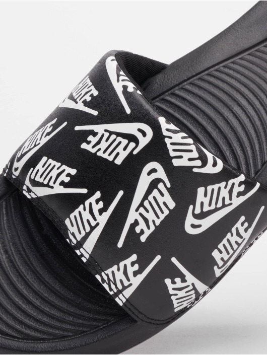 Nike Slipper/Sandaal Victori One Print zwart