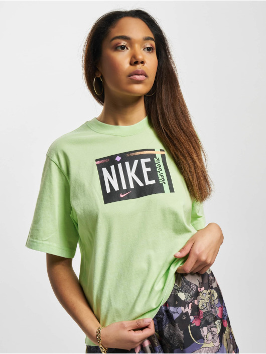 Nike T-paidat W Nsw Tee Wash vihreä