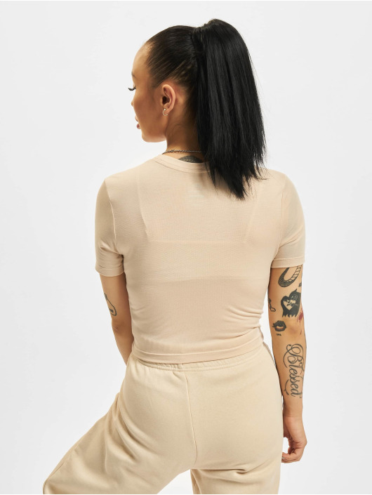 Nike T-Shirt Essentials Slim Crp Lbr beige