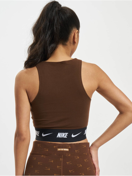 Nike Tank Tops NSW Crop brown