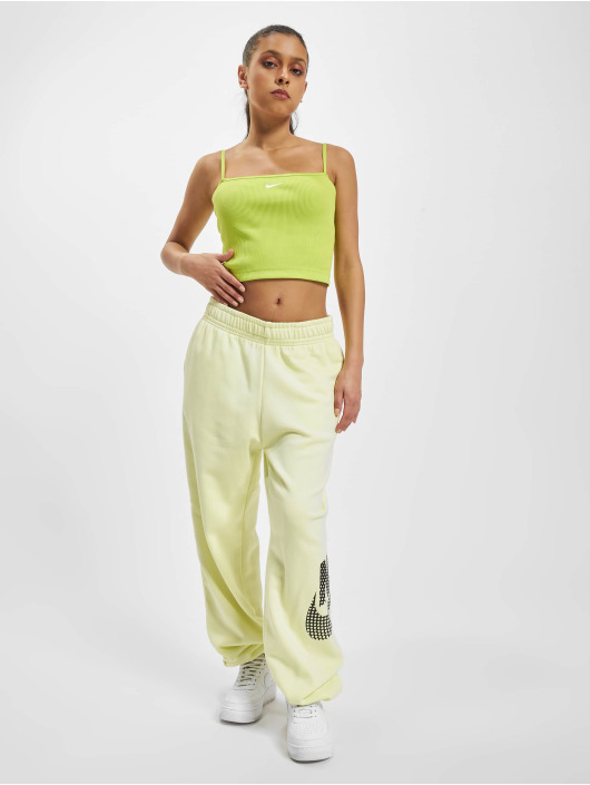 Nike Tank Tops NSW Essential Rib Crop green