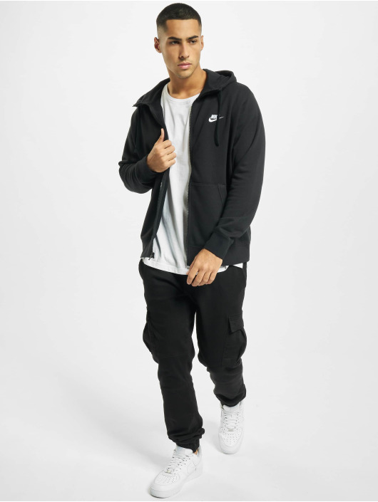 Nike Zip Hoodie Club Full Zip FT black