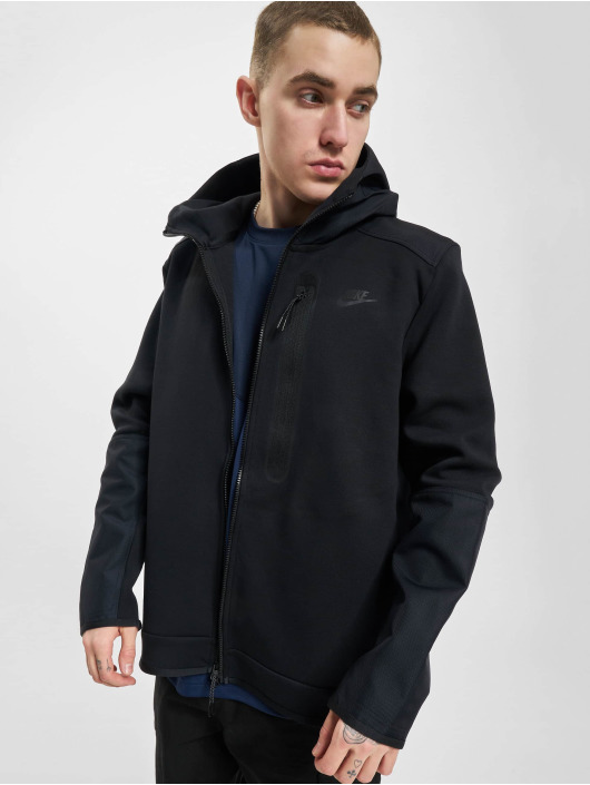 Nike Zip Hoodie Tech Fleece Overlay black