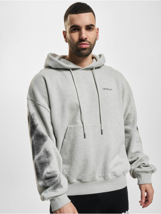 Off-White Felpa con cappuccio Jumbo Arrow Boxy grigio