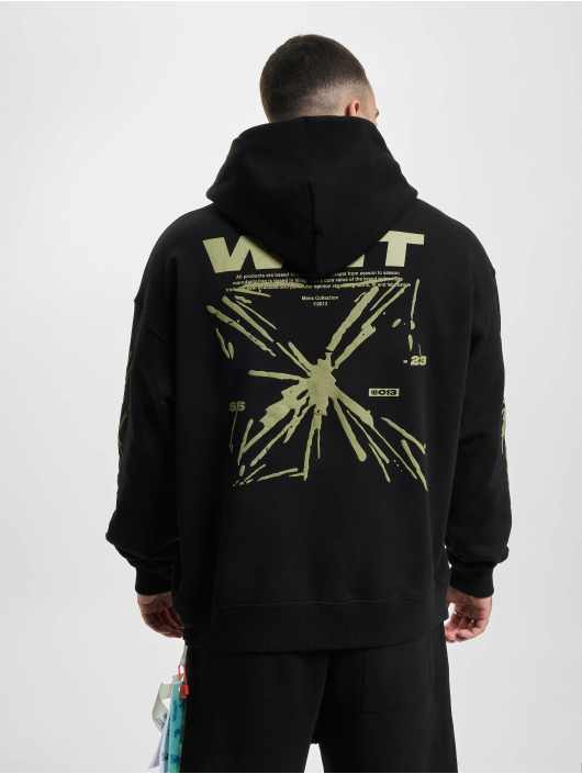 Off-White Felpa con cappuccio Splash Arr Skate nero
