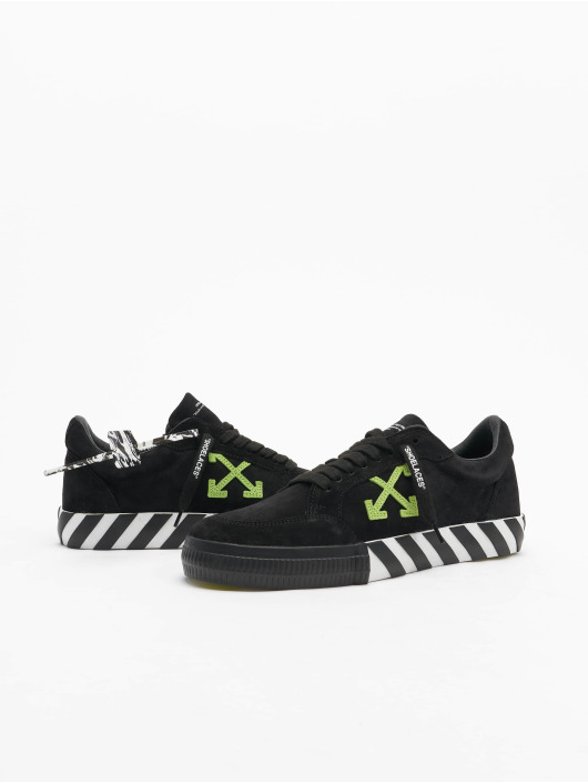 Off-White Sneakers Low Vulcanized Cow Suede czarny
