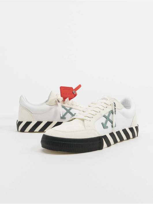 Off-White Sneakers Low Vulcanized Suede Canvas vit