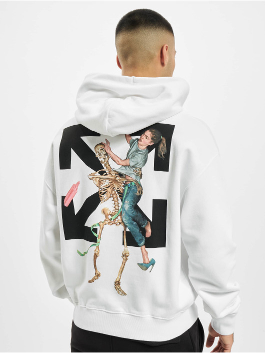  Off  White  Pascal Skeleton Over blanc  Homme Sweat  capuche 