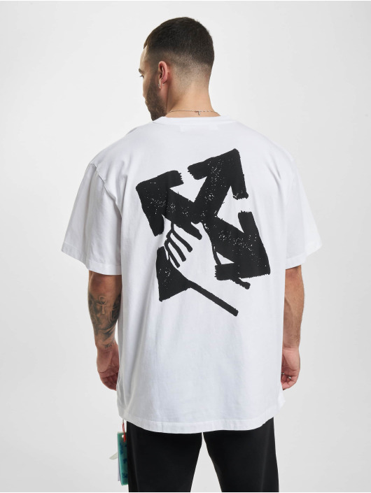 Off-White T-shirt Hand Over Arrow bianco