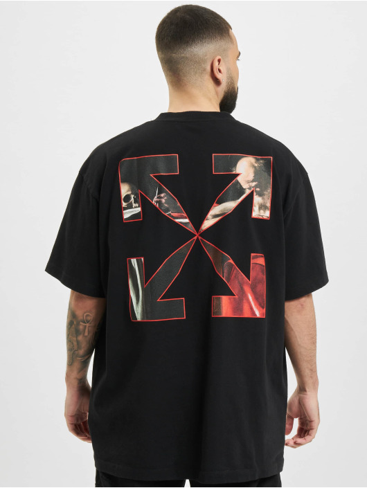 Off white t shirt zwart hot sale