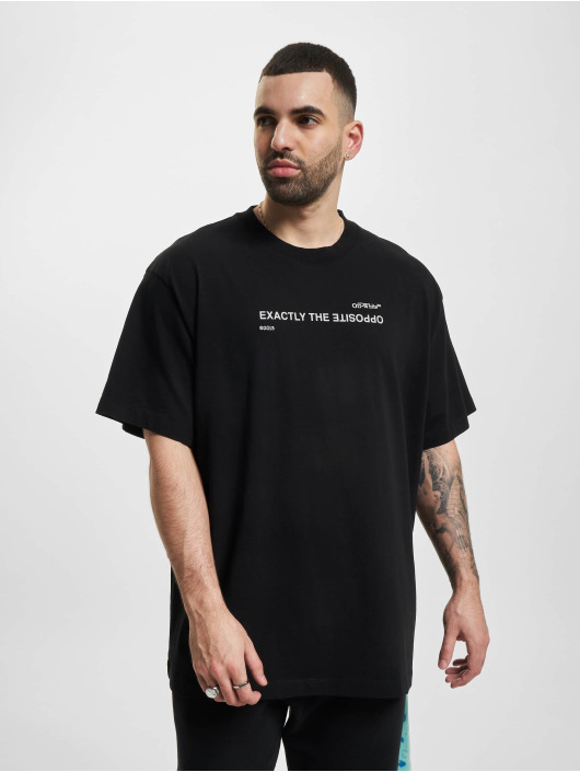 Off-White t-shirt Spiral Opp Over zwart